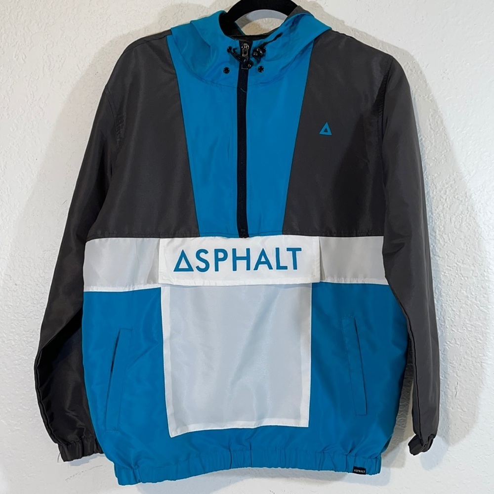 Asphalt Yacht Club Windbreaker with Pockets Small